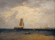 Joseph Mallord William Turner Fishing upon Blythe-sand,tide setting in (mk31) oil painting on canvas